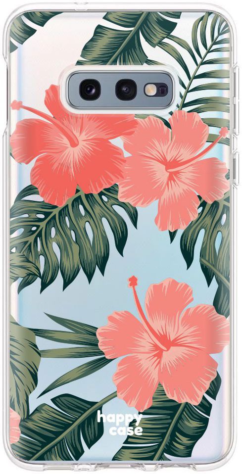 HappyCase Galaxy S10E Flexibel TPU Hoesje Tropic Vibe Print afbeelding 1