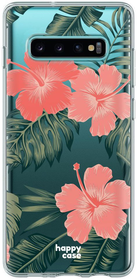HappyCase Galaxy S10 Flexibel TPU Hoesje Tropic Vibe print afbeelding 1