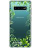 HappyCase Galaxy S10 Flexibel TPU Hoesje Leaves Print