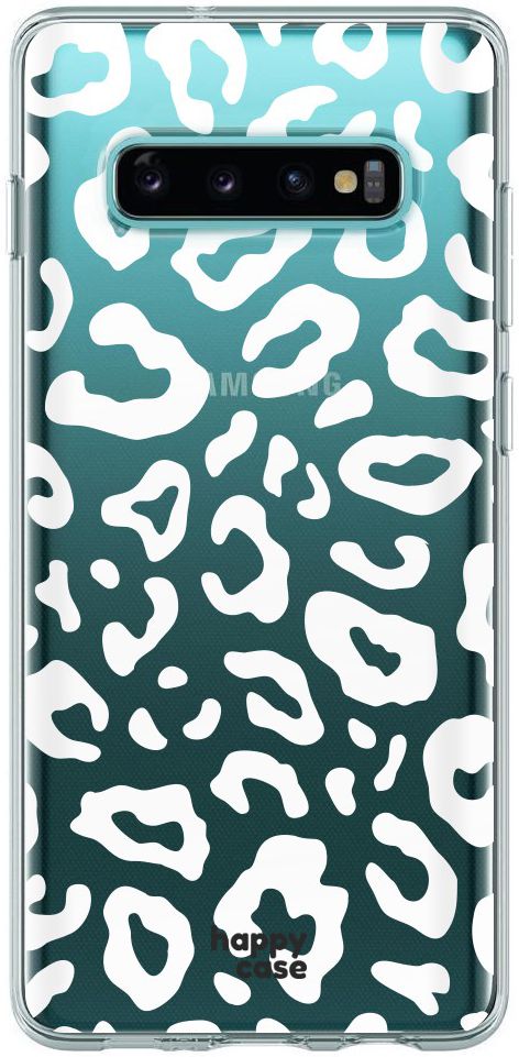 HappyCase Galaxy S10 Flexibel TPU Hoesje Luipaard Print afbeelding 1