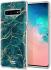 HappyCase Galaxy S10 Flexibel TPU Hoesje Aqua Marmer Print afbeelding 2