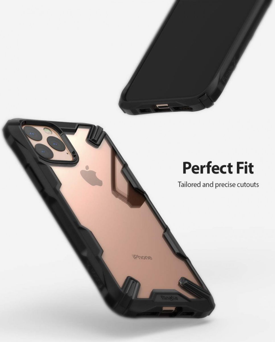 Ringke Fusion X Apple iPhone 11 Pro Hoesje Transparant / Zwart afbeelding 4
