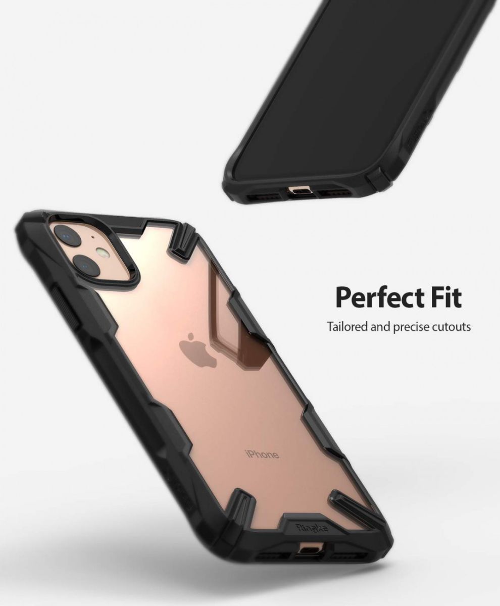 Ringke Fusion X Apple iPhone 11 Hoesje Transparant / Zwart afbeelding 4