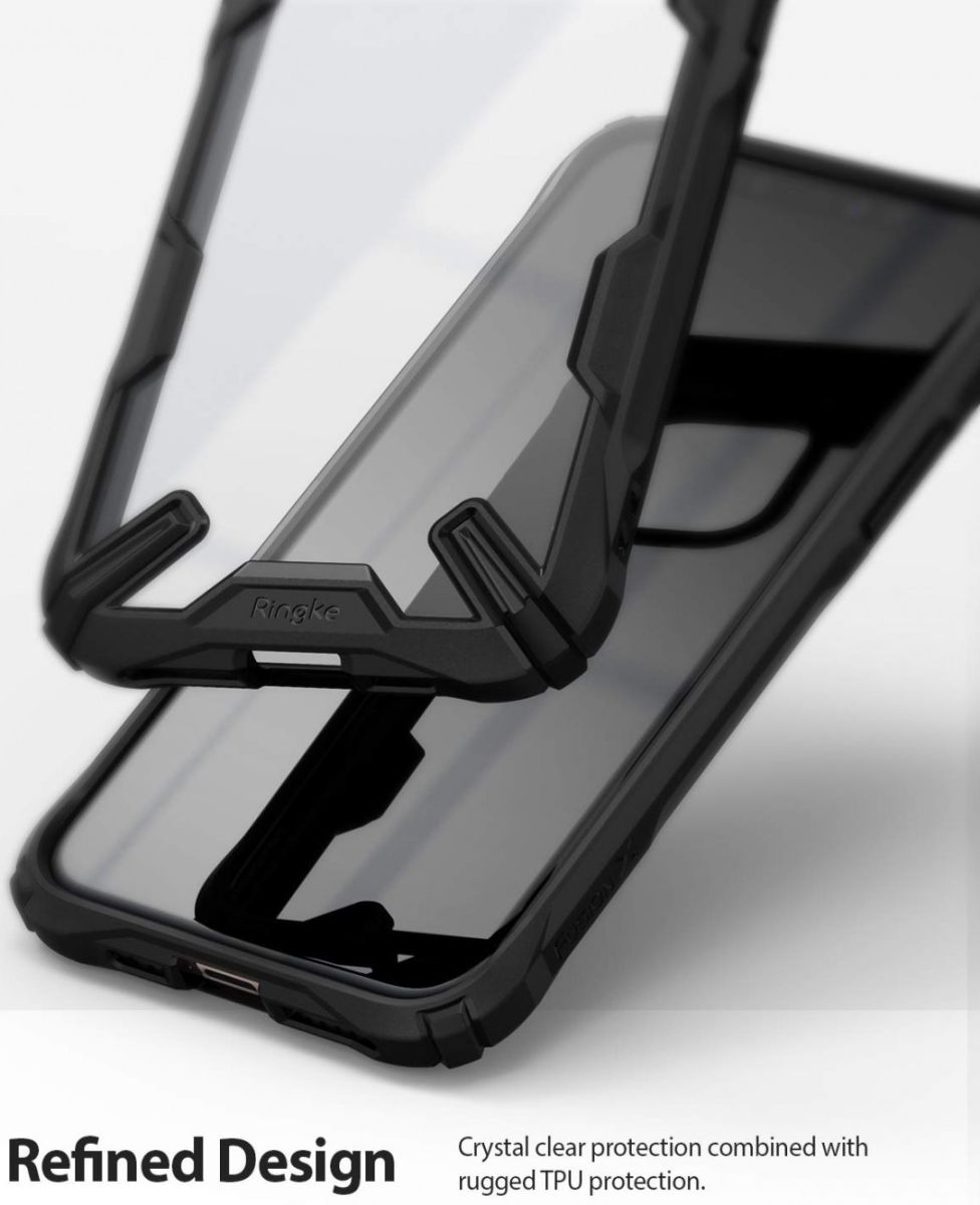 Ringke Fusion X Apple iPhone 11 Pro Max Hoesje Transparant / Zwart afbeelding 3
