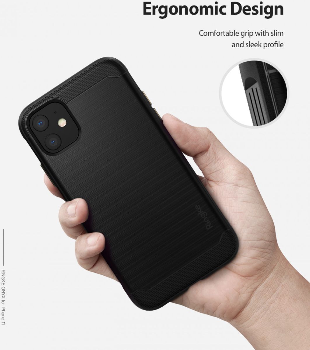 Ringke Onyx Apple iPhone 11 Hoesje Zwart afbeelding 6