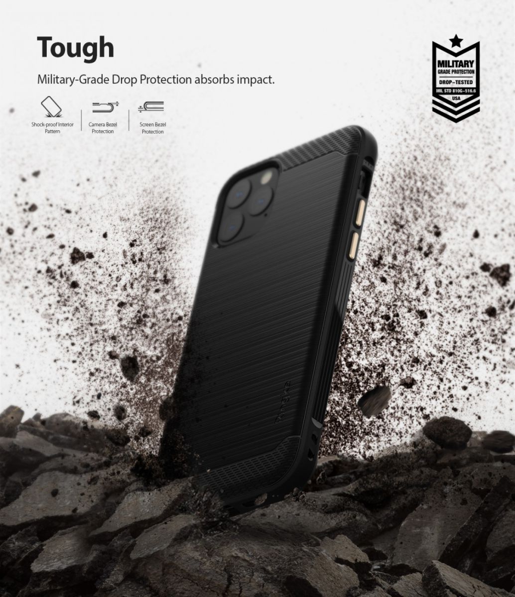 Ringke Onyx Apple iPhone 11 Pro Max Hoesje Zwart afbeelding 2