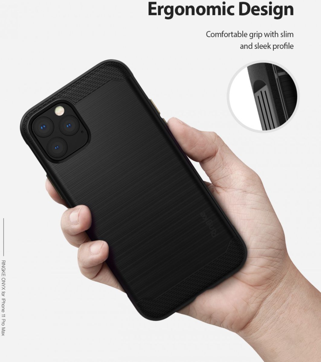 Ringke Onyx Apple iPhone 11 Pro Max Hoesje Zwart afbeelding 6