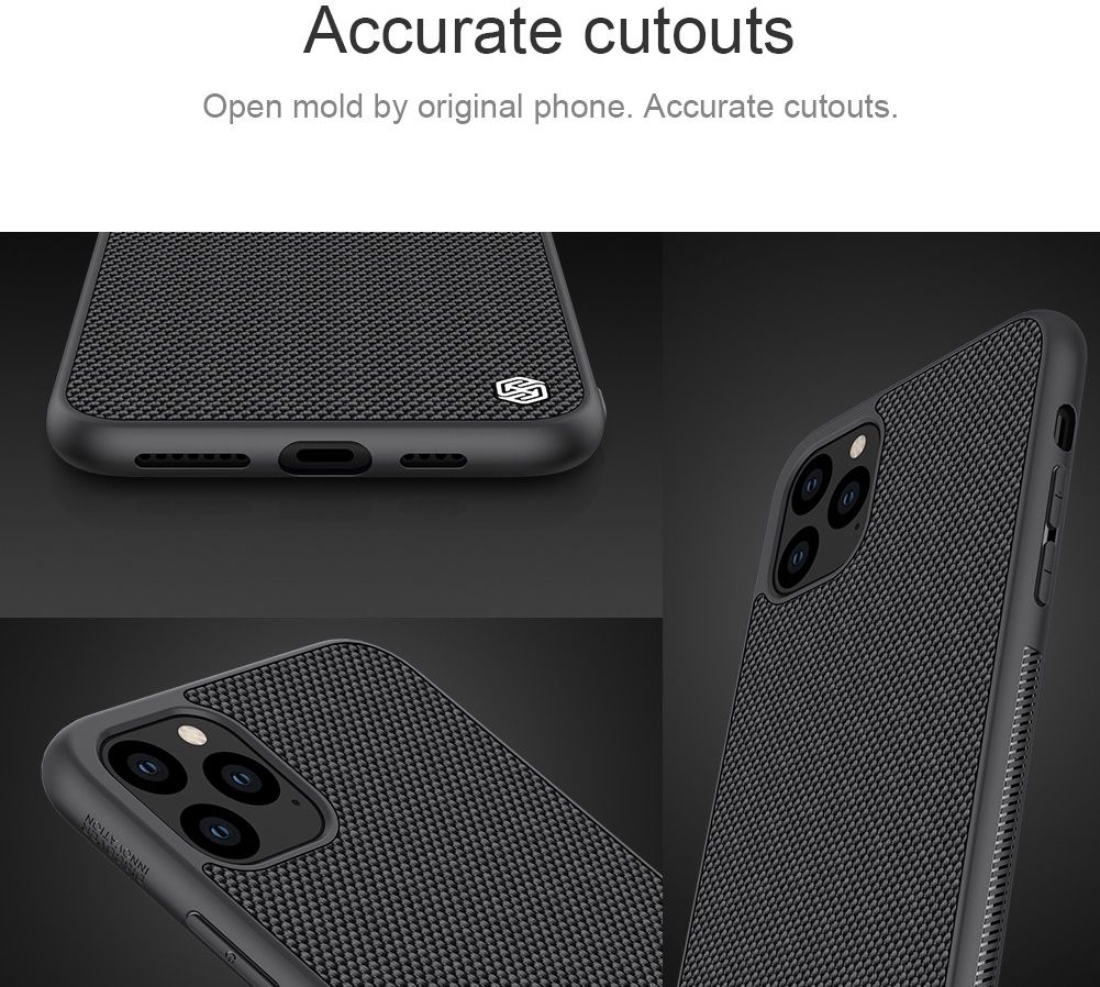Nillkin Textured Hybride Apple iPhone 11 Pro Max Hoesje Zwart afbeelding 8