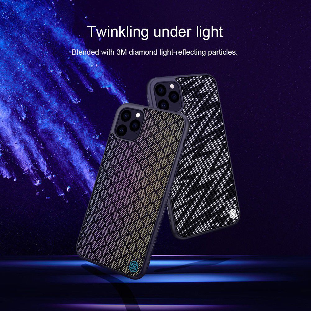 Nillkin Dazzling Hybride Apple iPhone 11 Pro Max Hoesje Zilver/Zwart afbeelding 12