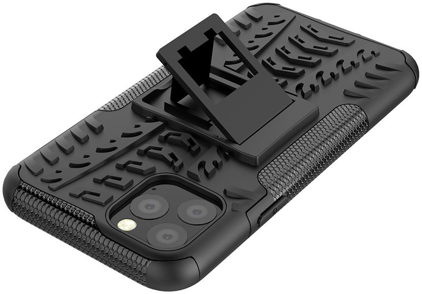 Apple iPhone 11 Pro Hoesje Robuust Hybride Zwart afbeelding 8