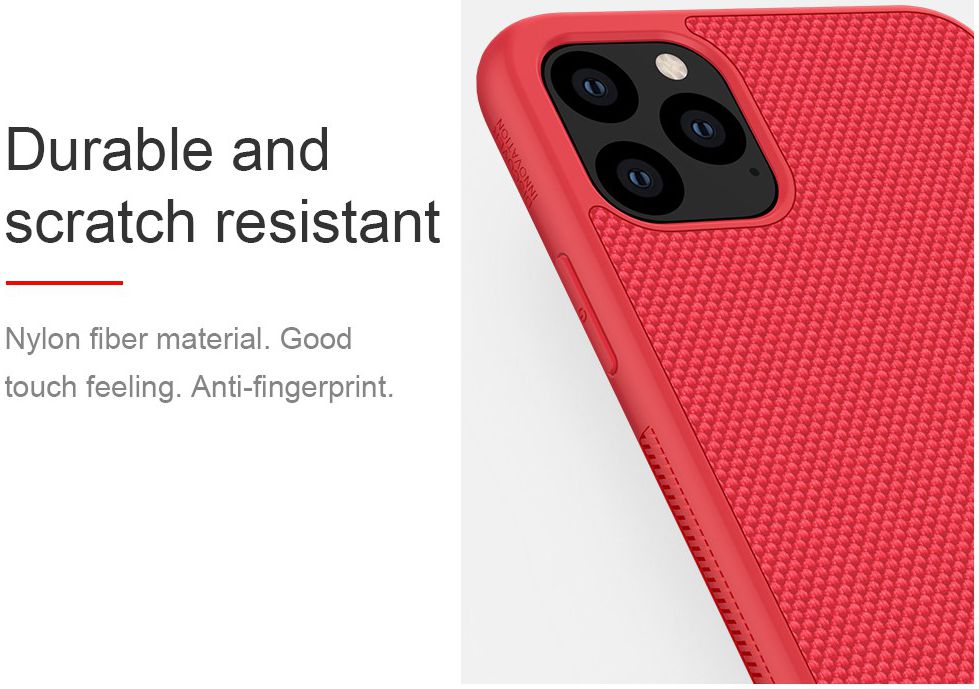 Nillkin Textured Hybride Apple iPhone 11 Pro Hoesje Rood afbeelding 5
