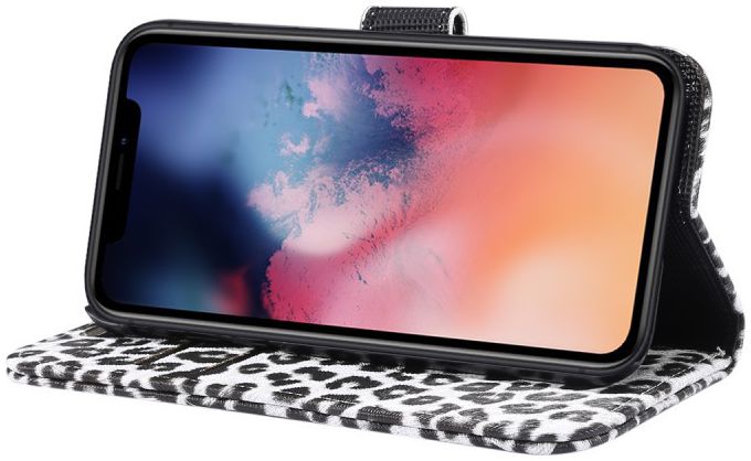 Apple iPhone 11 Hoesje Portemonnee met Print Luipaard afbeelding 3