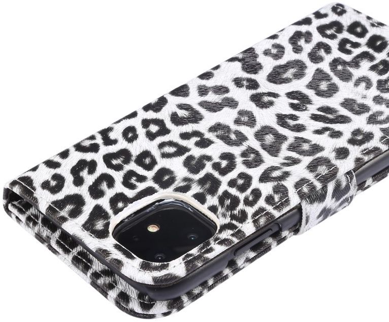 Apple iPhone 11 Hoesje Portemonnee met Print Luipaard afbeelding 4