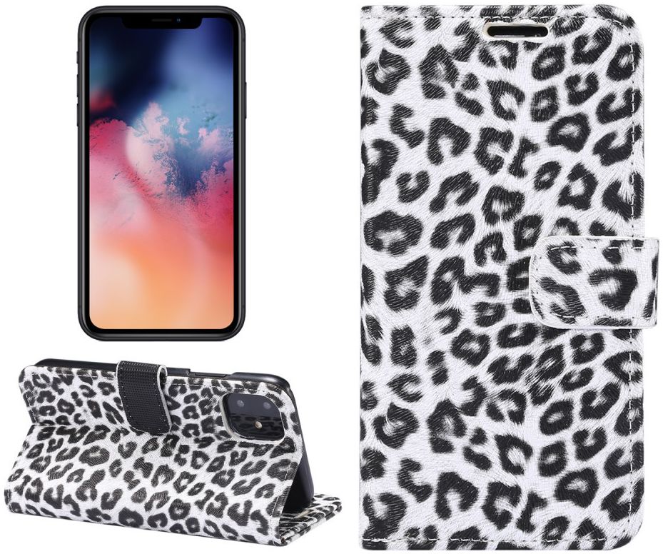 Apple iPhone 11 Hoesje Portemonnee met Print Luipaard afbeelding 6