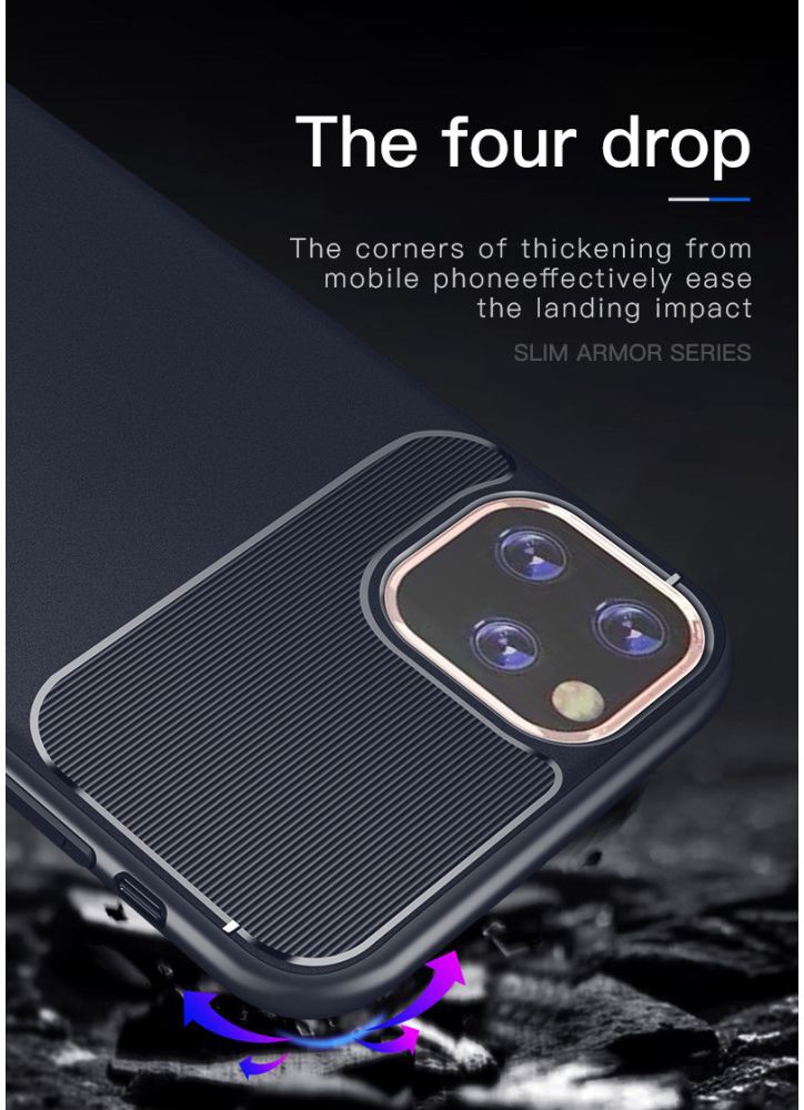 Apple iPhone 11 Hoesje Armor TPU Zwart afbeelding 10