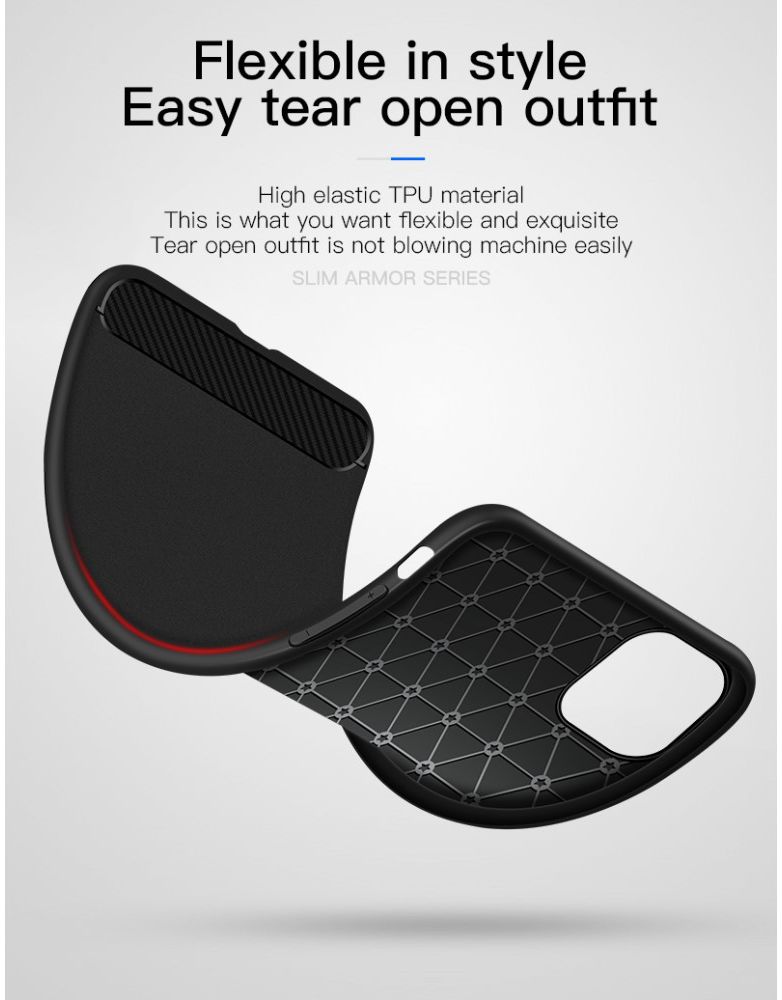 Apple iPhone 11 Hoesje Armor TPU Zwart afbeelding 11