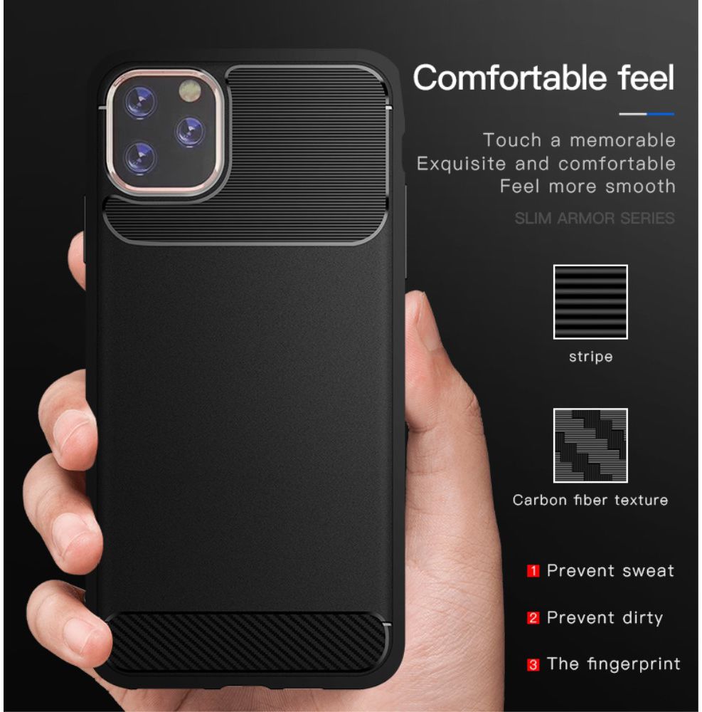 Apple iPhone 11 Hoesje Armor TPU Zwart afbeelding 12