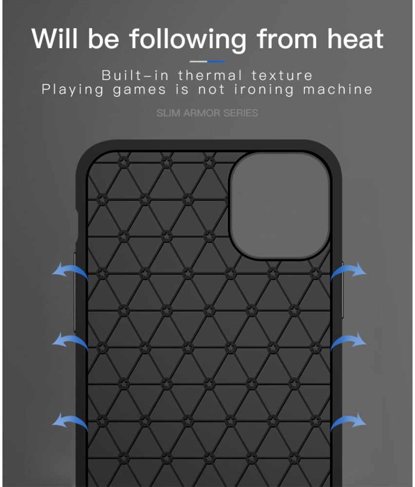 Apple iPhone 11 Hoesje Armor TPU Zwart afbeelding 14