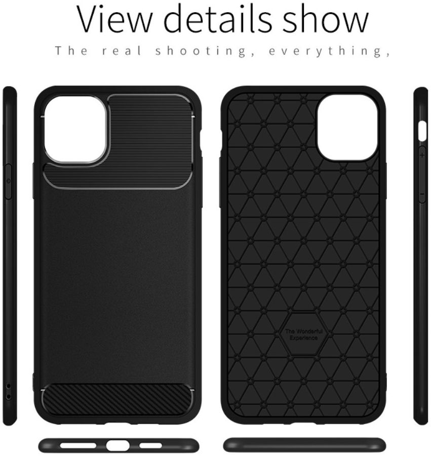 Apple iPhone 11 Hoesje Armor TPU Zwart afbeelding 16