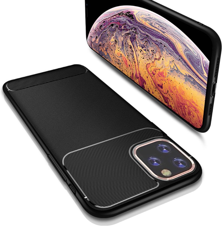 Apple iPhone 11 Hoesje Armor TPU Zwart afbeelding 3