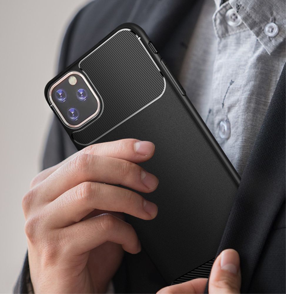 Apple iPhone 11 Hoesje Armor TPU Zwart afbeelding 5