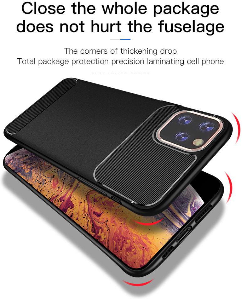 Apple iPhone 11 Hoesje Armor TPU Zwart afbeelding 9