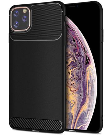 Apple iPhone 11 Pro Hoesje Armor TPU Zwart Hoesjes