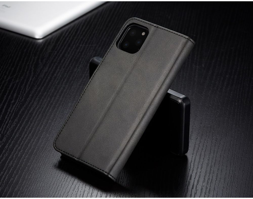 Apple iPhone 11 Pro Stand Portemonnee Bookcase Hoesje Zwart afbeelding 10