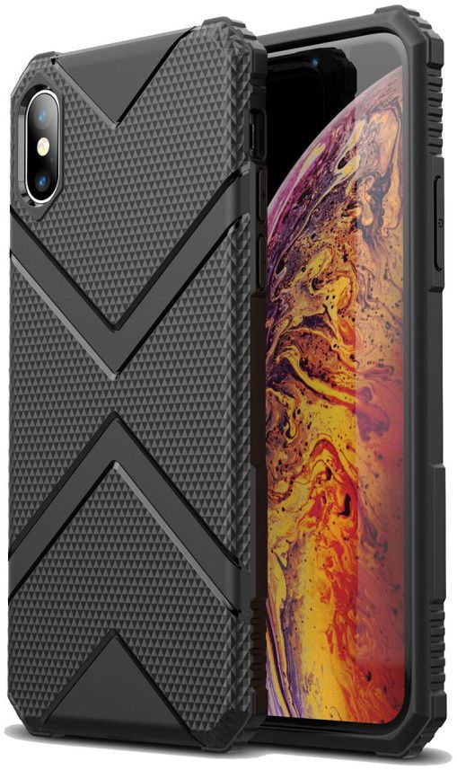 Apple iPhone XS TPU Shield Hoesje Zwart afbeelding 1