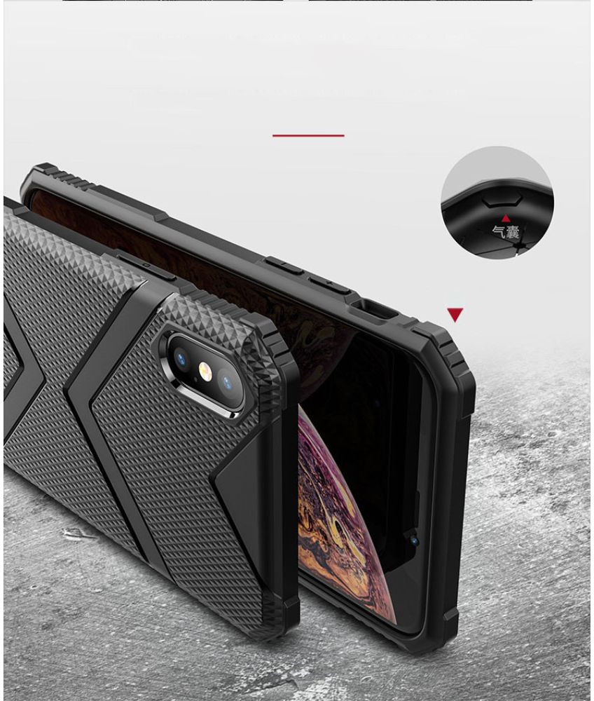 Apple iPhone XS TPU Shield Hoesje Zwart afbeelding 10
