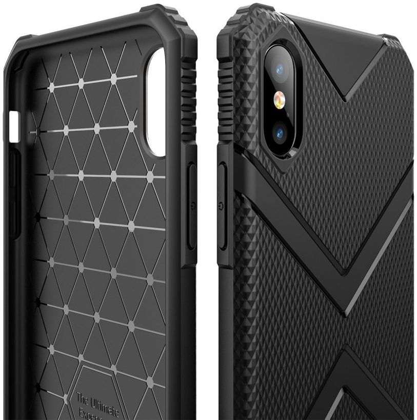Apple iPhone XS TPU Shield Hoesje Zwart afbeelding 4