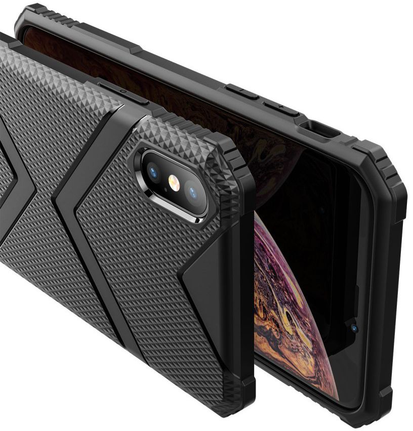 Apple iPhone XS TPU Shield Hoesje Zwart afbeelding 5