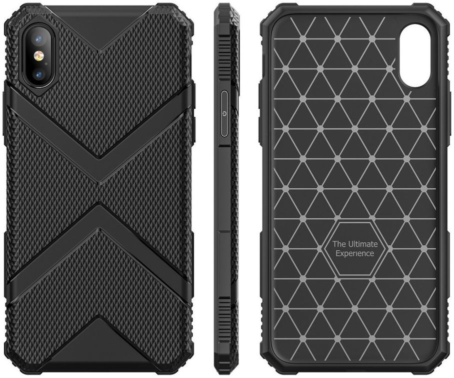 Apple iPhone XS TPU Shield Hoesje Zwart afbeelding 7