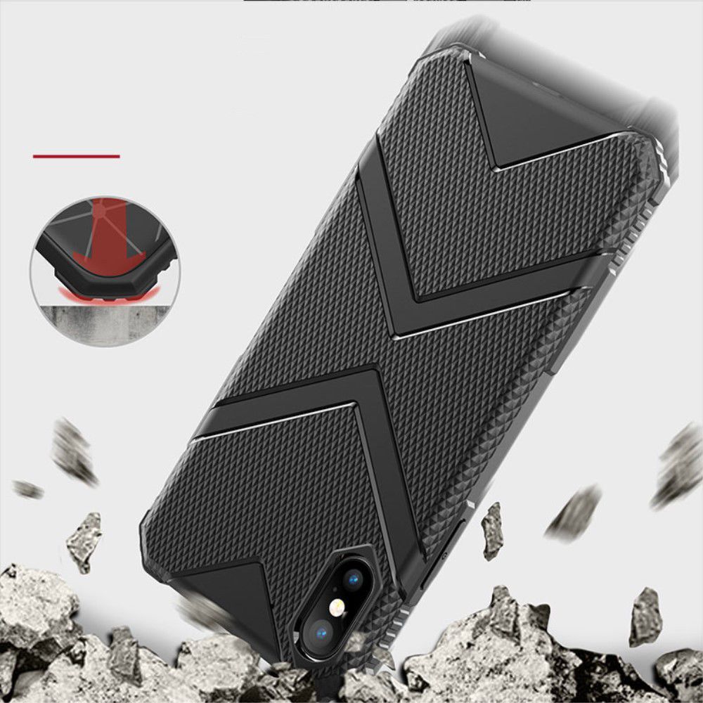 Apple iPhone XS TPU Shield Hoesje Zwart afbeelding 8