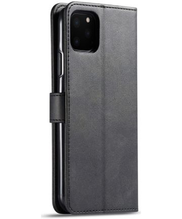Apple iPhone 11 Pro Max Stand Portemonnee Bookcase Hoesje Zwart Hoesjes