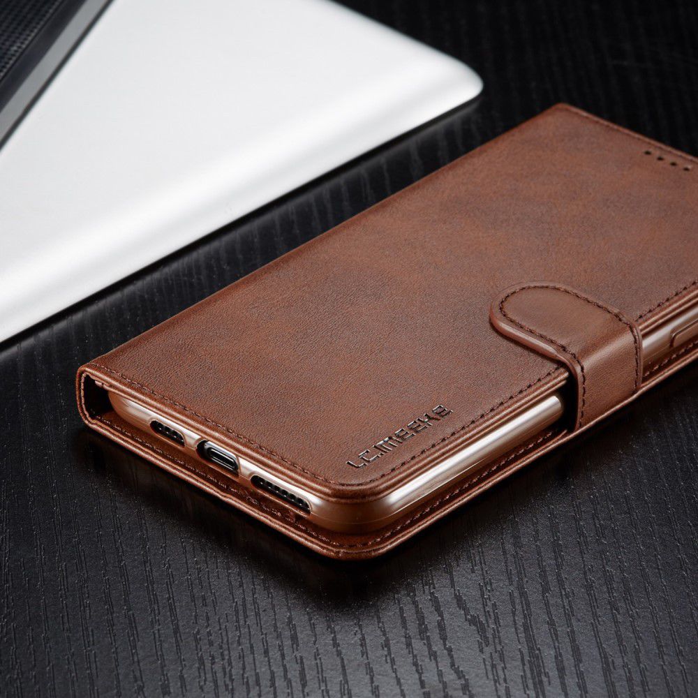 Apple iPhone 11 Pro Max Stand Portemonnee Bookcase Hoesje Donkerbruin afbeelding 15