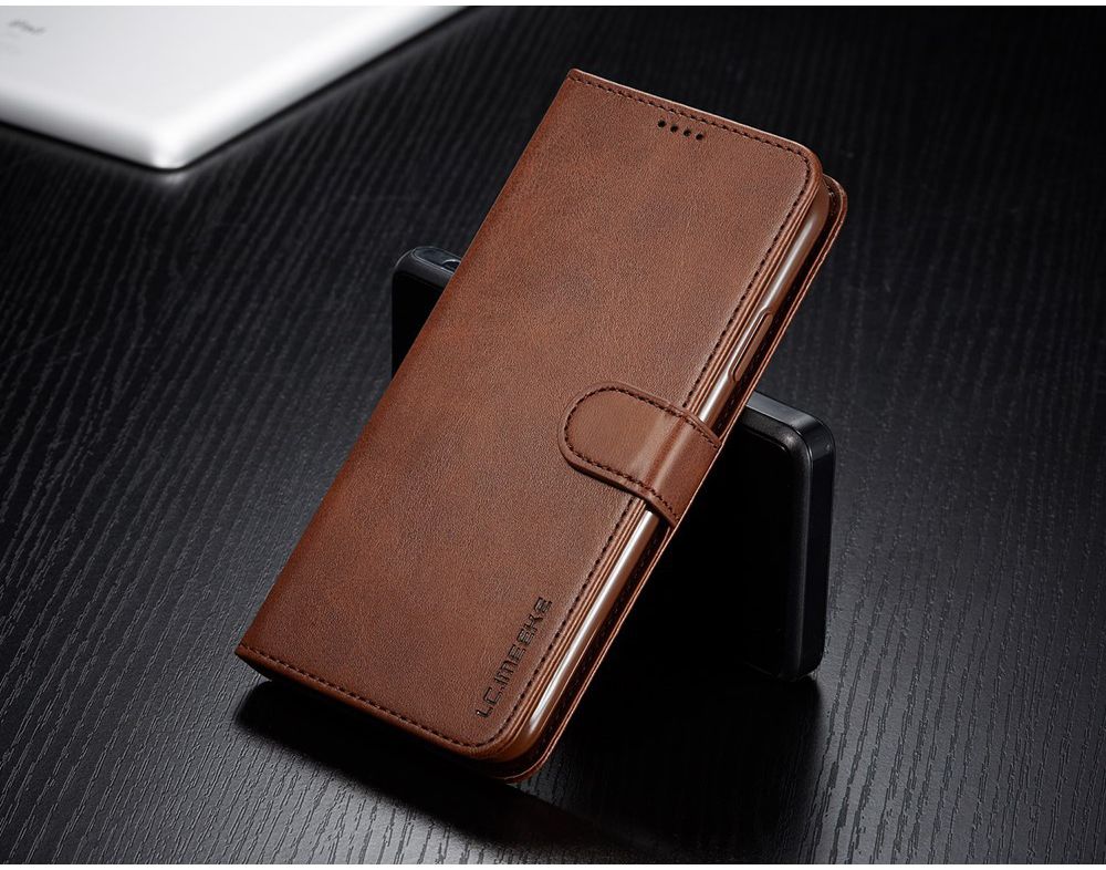 Apple iPhone 11 Pro Max Stand Portemonnee Bookcase Hoesje Donkerbruin afbeelding 18