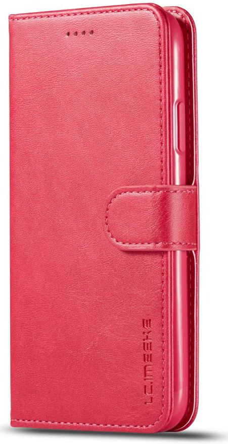 Apple iPhone 11 Portemonnee Bookcase Hoesje Met Stand Rood afbeelding 4