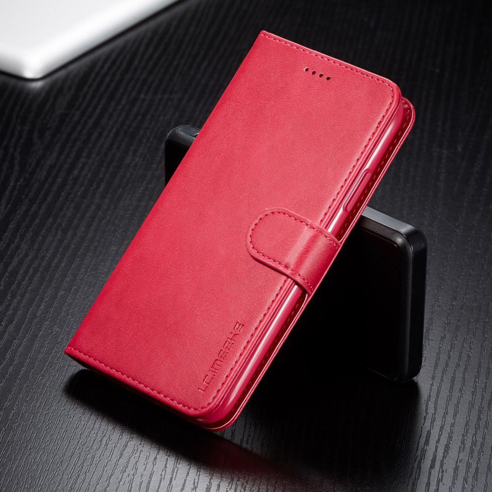 Apple iPhone 11 Portemonnee Bookcase Hoesje Met Stand Rood afbeelding 5