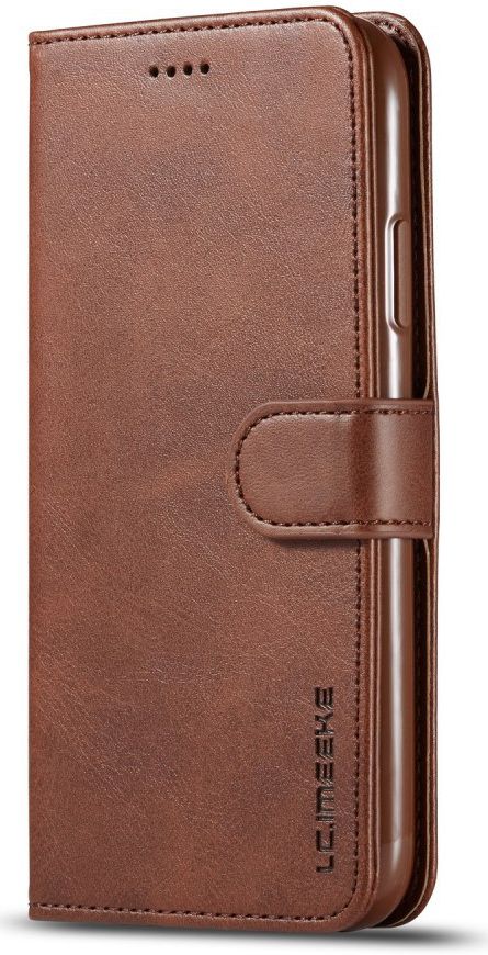 Apple iPhone 11 Portemonnee Bookcase Hoesje Met Stand Bruin afbeelding 7