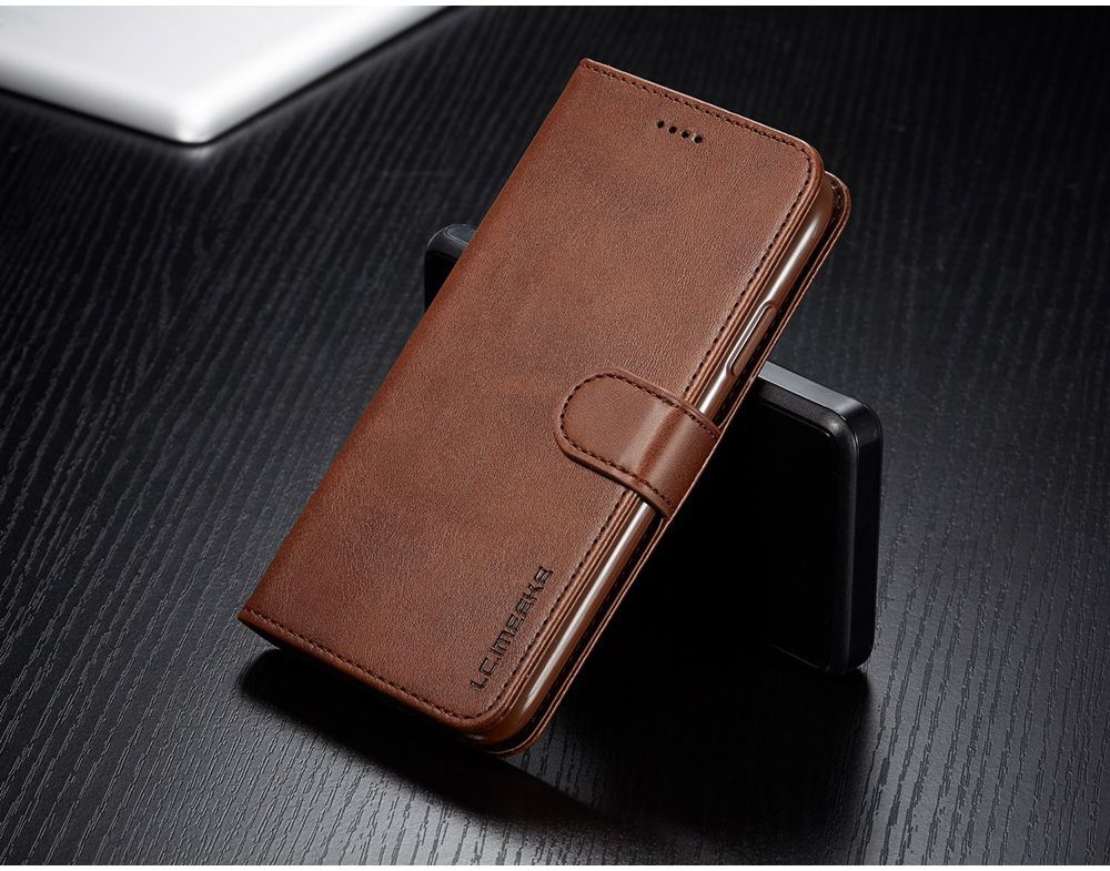 Apple iPhone 11 Portemonnee Bookcase Hoesje Met Stand Bruin afbeelding 18