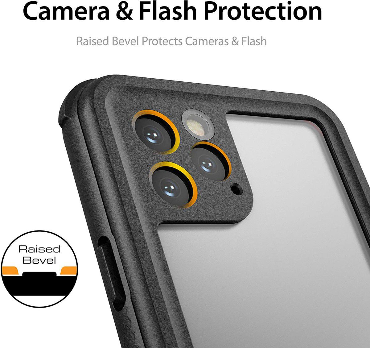 Ghostek Nautical 2 Waterbestendig Hoesje Apple iPhone 11 Pro Max Zwart afbeelding 3