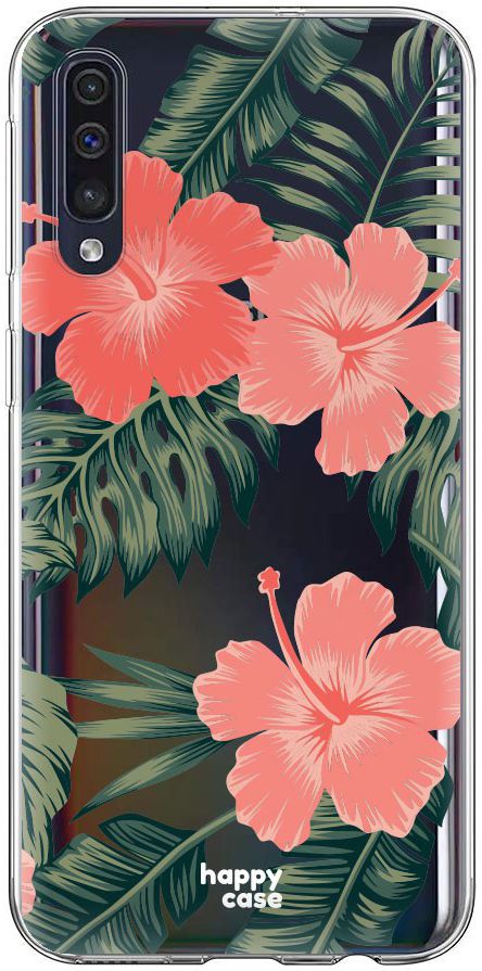 HappyCase Samsung Galaxy A70 Flexibel TPU Hoesje Tropic Vibe Print afbeelding 1