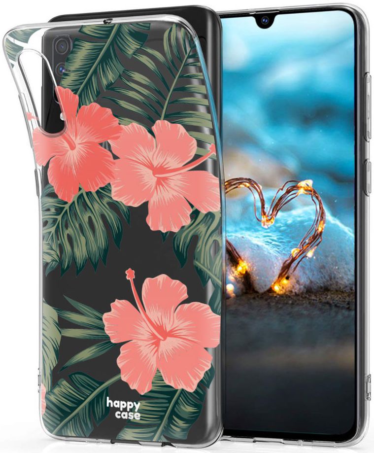 HappyCase Samsung Galaxy A70 Flexibel TPU Hoesje Tropic Vibe Print afbeelding 2