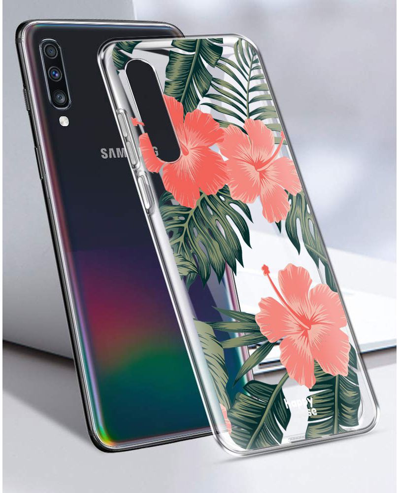 HappyCase Samsung Galaxy A70 Flexibel TPU Hoesje Tropic Vibe Print afbeelding 5