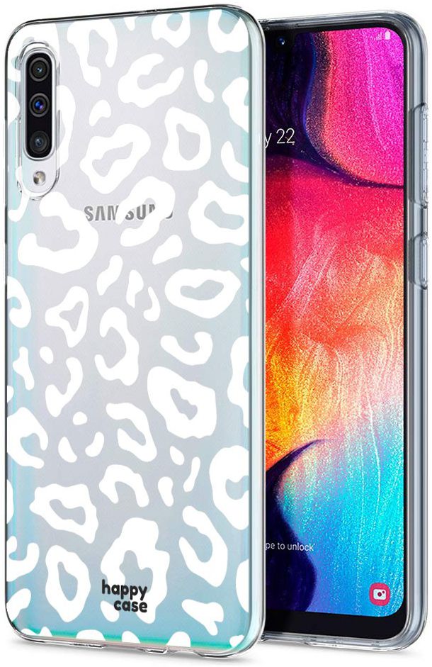 HappyCase Samsung Galaxy A50 Hoesje Flexibel TPU Luipaard Print afbeelding 9