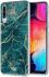 HappyCase Samsung Galaxy A50 Hoesje Flexibel TPU Aqua Marmer Print afbeelding 2