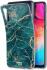 HappyCase Samsung Galaxy A50 Hoesje Flexibel TPU Aqua Marmer Print afbeelding 5
