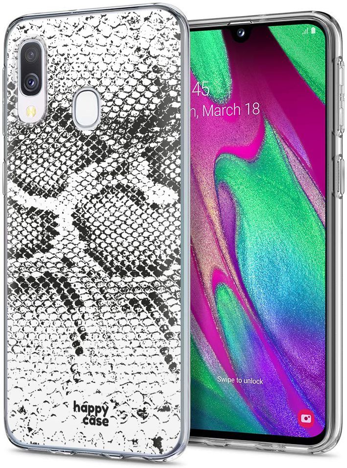 HappyCase Samsung Galaxy A40 Flexibel TPU Hoesje Slangen Print afbeelding 2