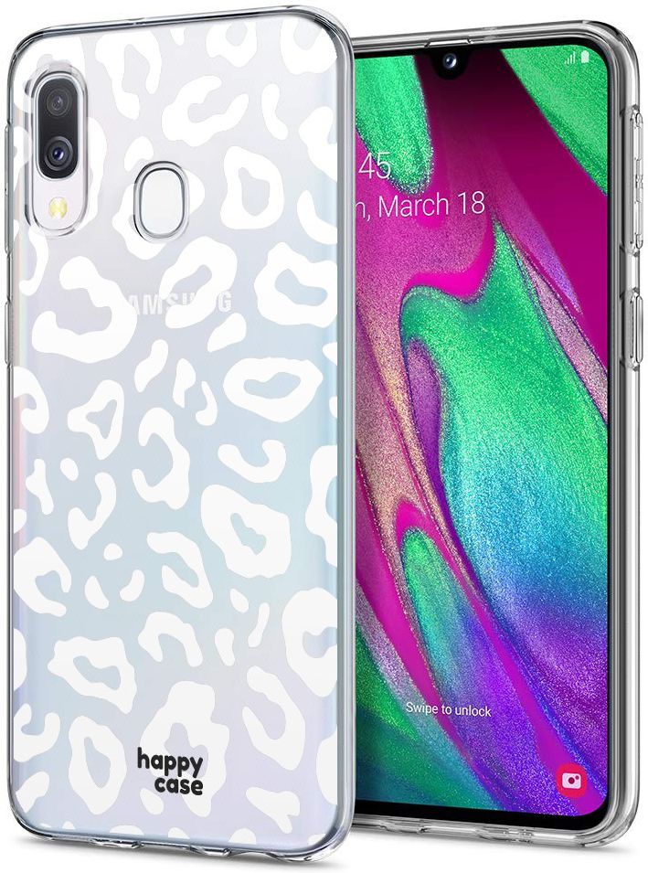 HappyCase Samsung Galaxy A40 Flexibel TPU Hoesje Luipaard Print afbeelding 2